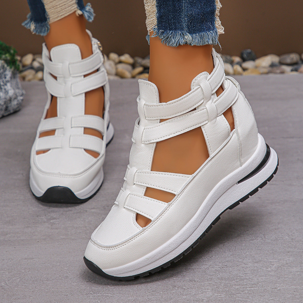 Juana® | Comfortable lightweight women's wedge sandals with zipper