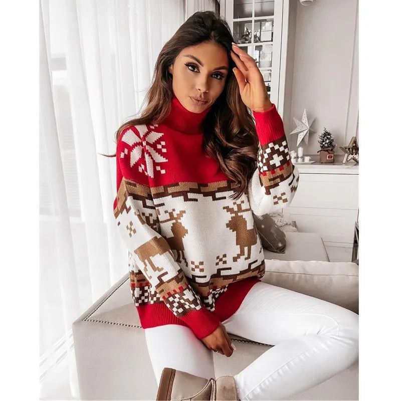 Madeline® | Christmas sweater with turtleneck