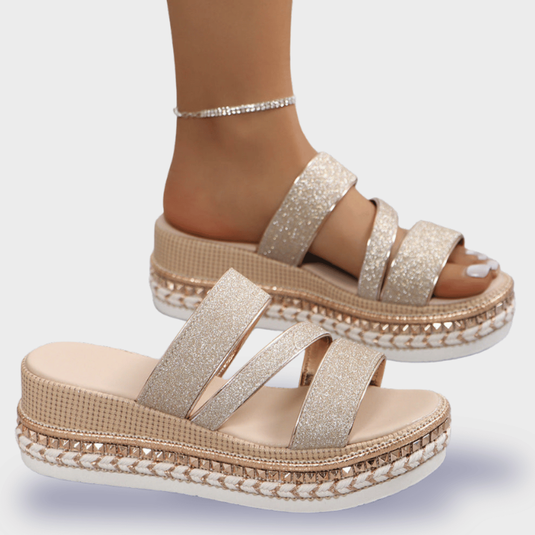 Irene® | Comfortable wedge women's sandals with premium padding