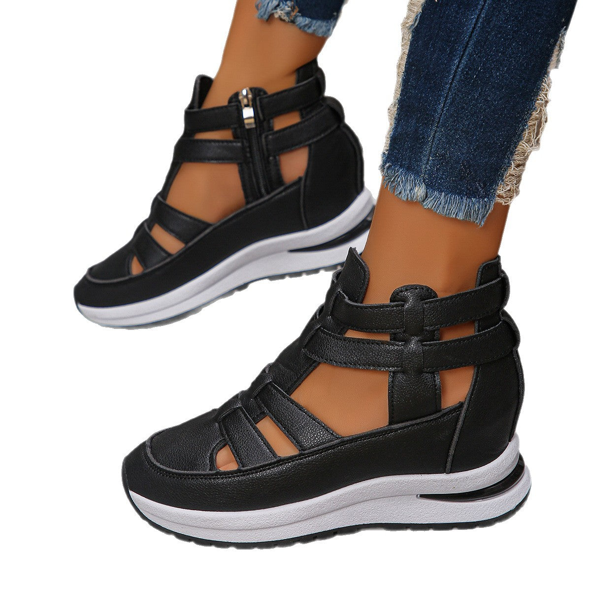 Juana® | Comfortable lightweight women's wedge sandals with zipper