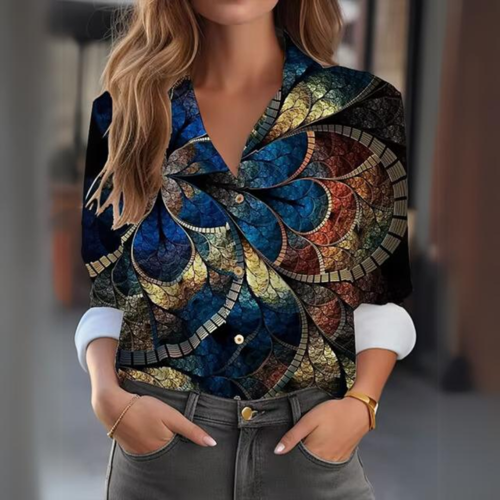 Fina® | Elegant floral blouse