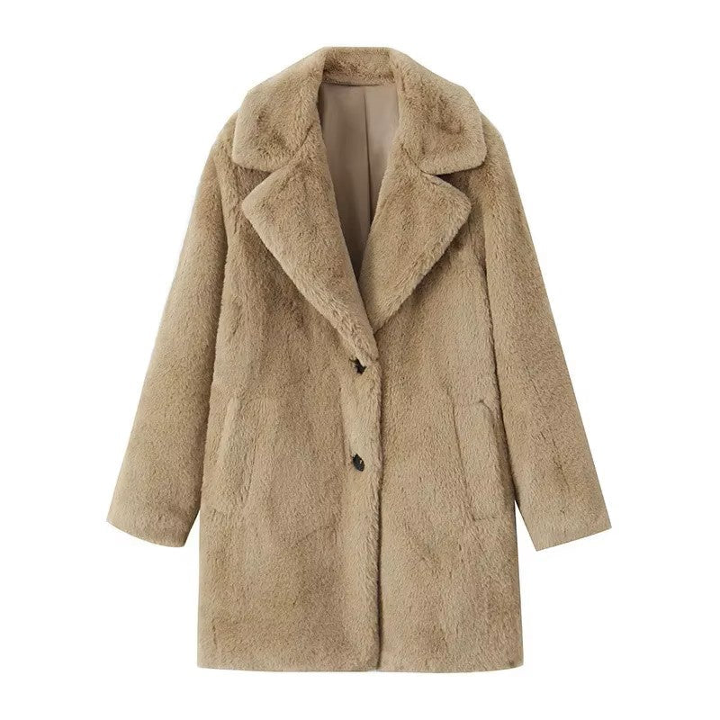 Guadalupe® | Long faux fur coat