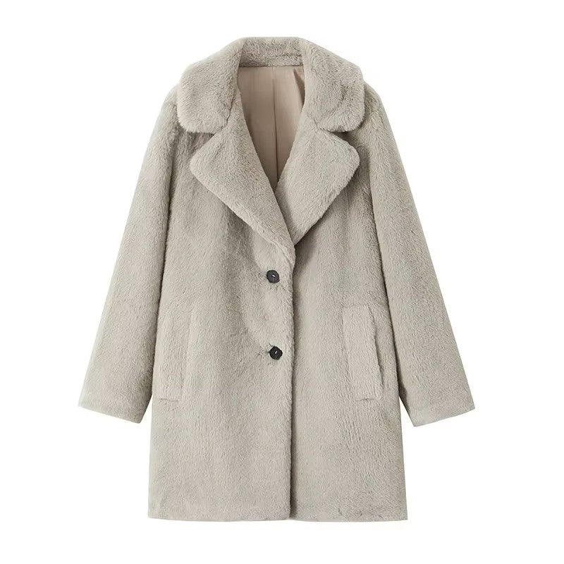 Guadalupe® | Long faux fur coat