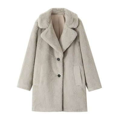 Guadalupe® | Long faux fur coat