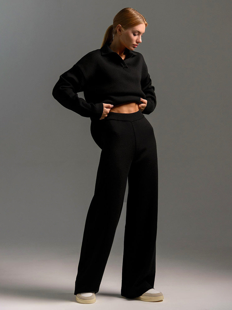Victoria® | Women's long-sleeved polo shirt and trousers