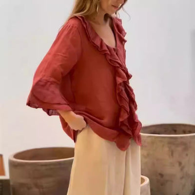Alfhild® | Stylish Ruffle Blouse