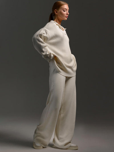 Victoria® | Women's long-sleeved polo shirt and trousers