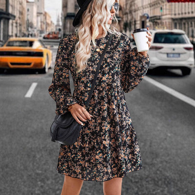 Maribel® | Women'S Blouse Dress With A Fine Floral Pattern And A Flattering Cut