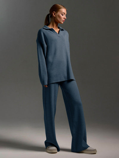 Victoria® | Women's long-sleeved polo shirt and trousers