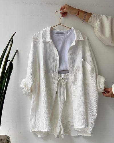 Amparo® | Fresh shirt and shorts set
