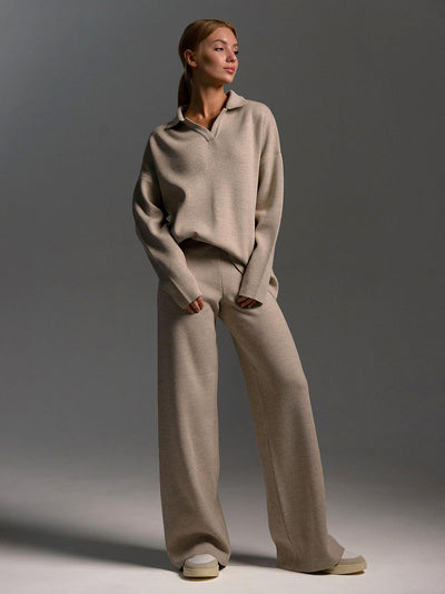 Victoria® | Women's long-sleeved polo shirt and trousers