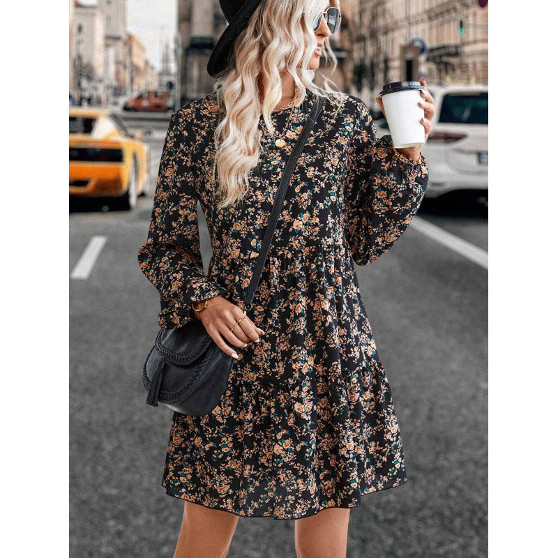 Maribel® | Women'S Blouse Dress With A Fine Floral Pattern And A Flattering Cut