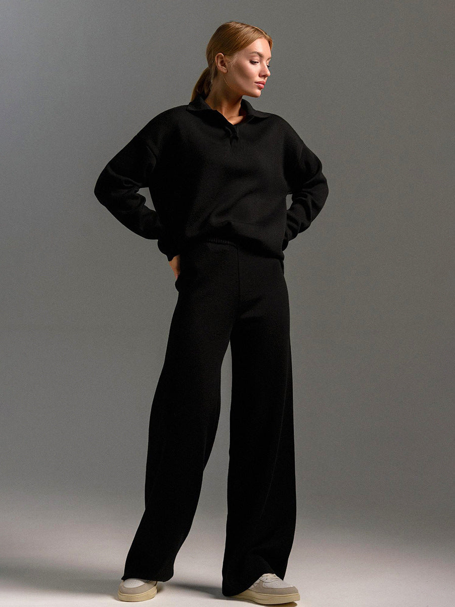 Victoria® | Women's long-sleeved polo shirt and trousers