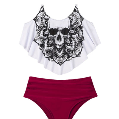 Cristina® | Women'S Bikini Set With Playful Lace Design And Unique Skull Motif