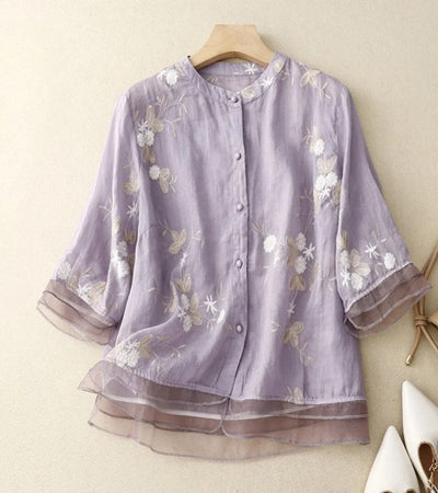 Aroa® | Embroidered vintage women's shirt