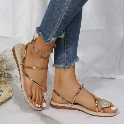 Natalie® | Sandals With A Pattern Of Snowflakes