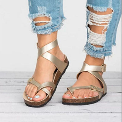 Karen® | Dark Brown Leather Strappy Sandals For Effortless Style