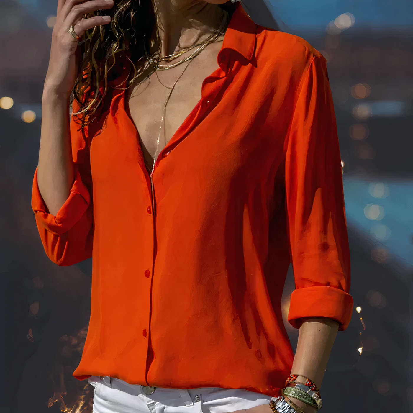Marcela® | Elegant Chiffon Blouse For Women