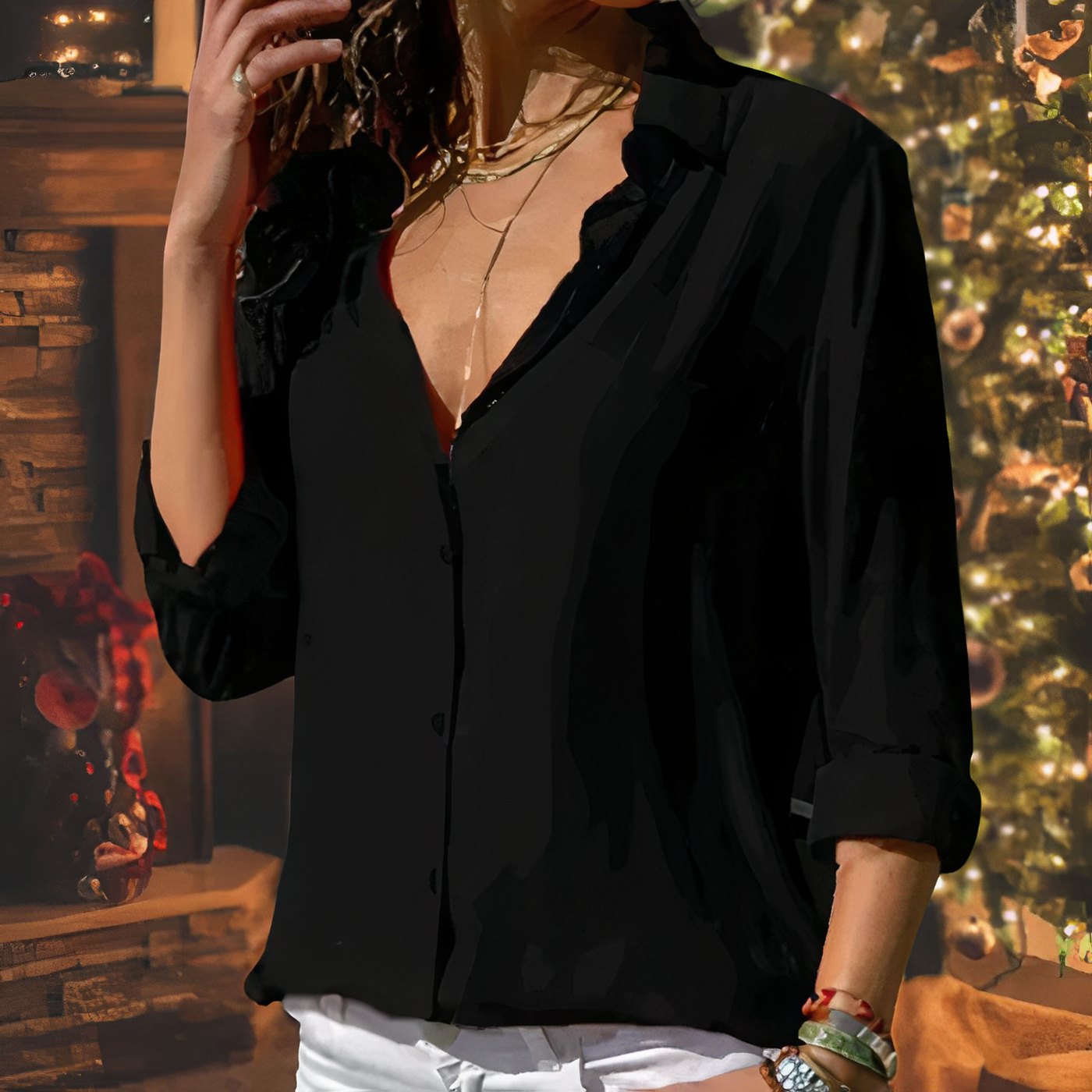 Marcela® | Elegant Chiffon Blouse For Women