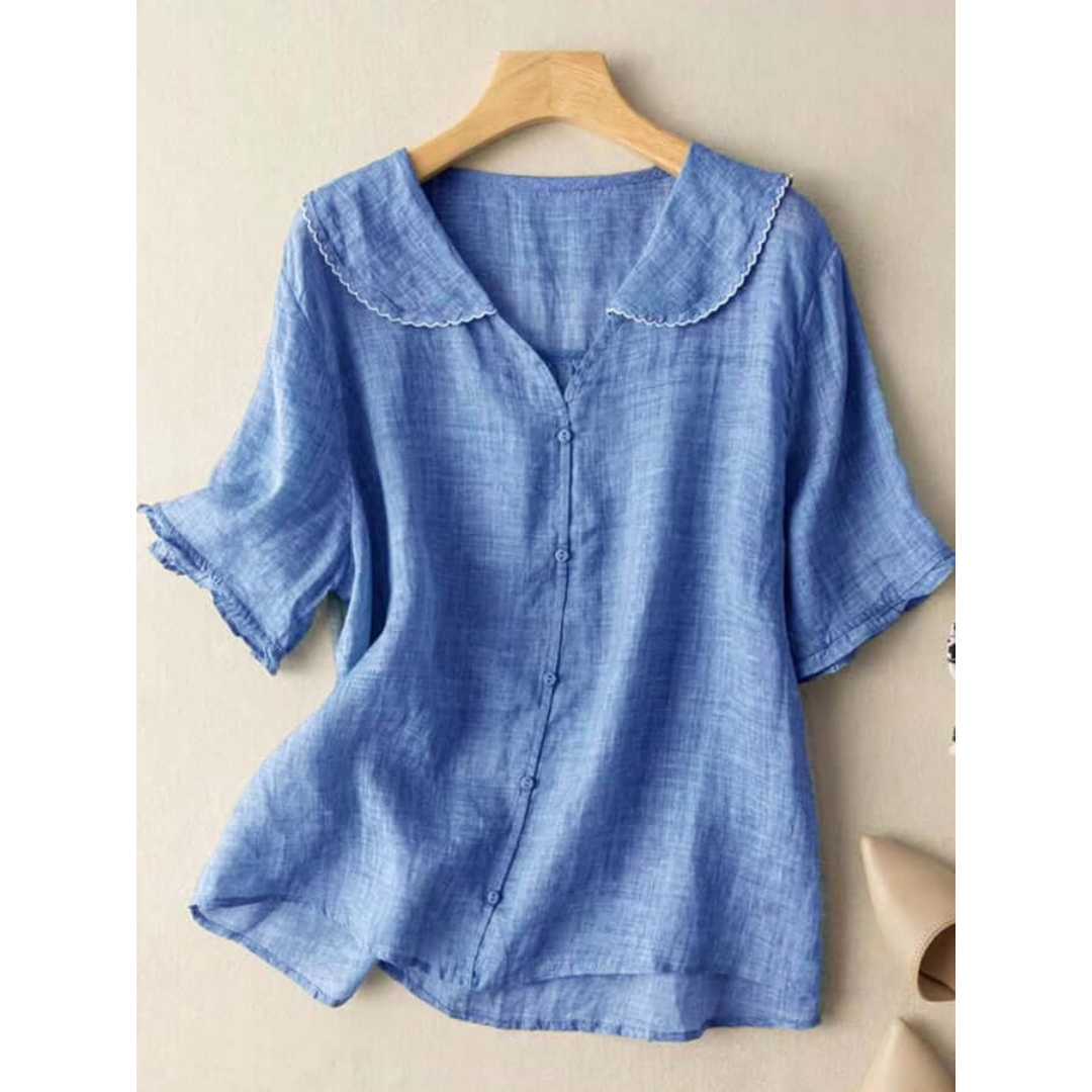 Alejandra® | Women'S V Neck Button Down Shirt