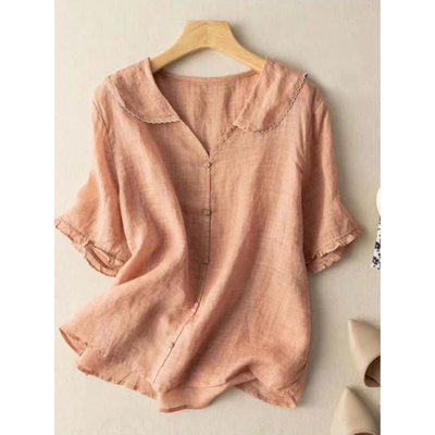 Alejandra® | Women'S V Neck Button Down Shirt