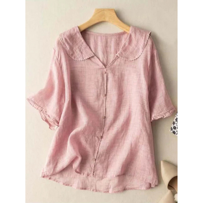 Alejandra® | Women'S V Neck Button Down Shirt