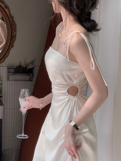 Eugenia® | Mid-length satin dresses for women