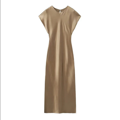 Daniela® | Elegantes Satin Midi Dresses