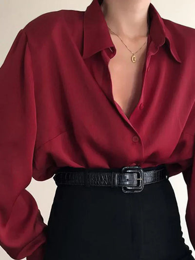 Brookville® | Long Sleeve Casual Blouse