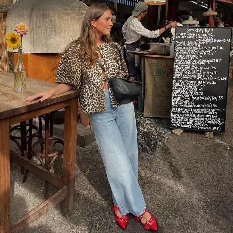 Madison® | Leopard Bow Top