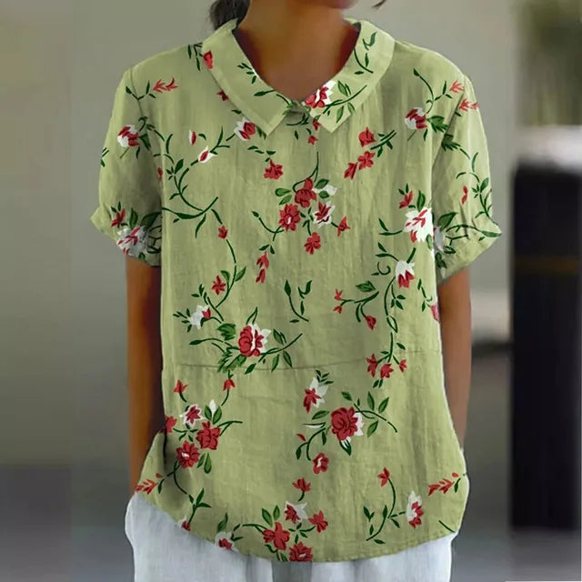 Eva® | Elegant Floral Blouse For Women