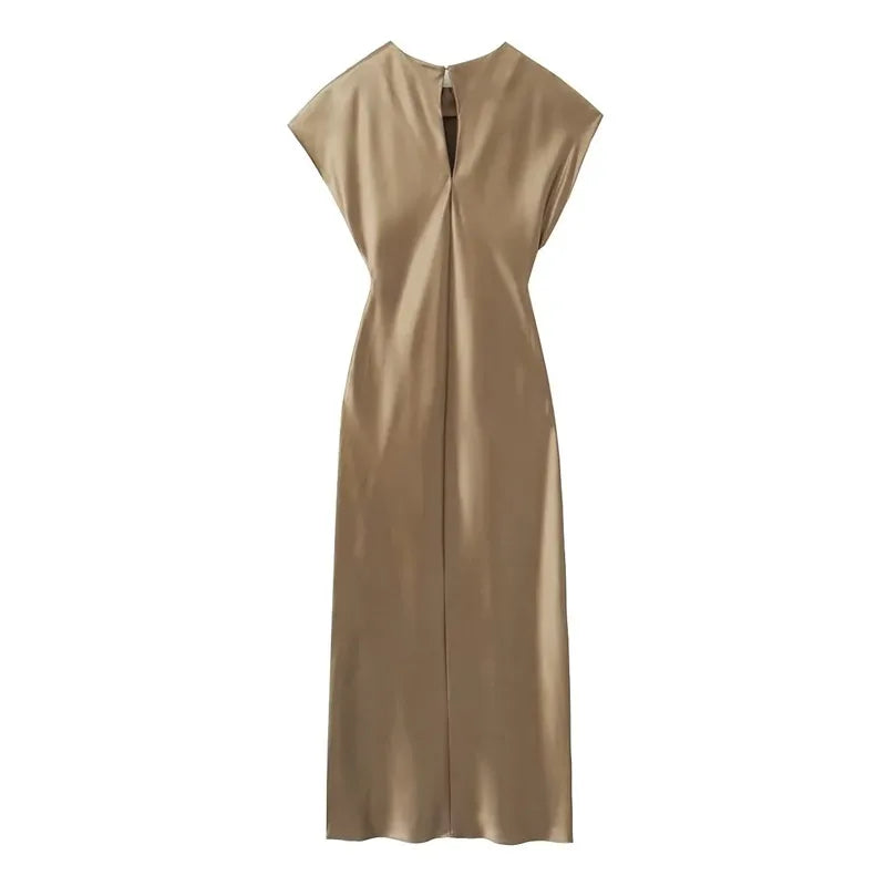 Grecia® | Elegantes Satin Midi Dresses
