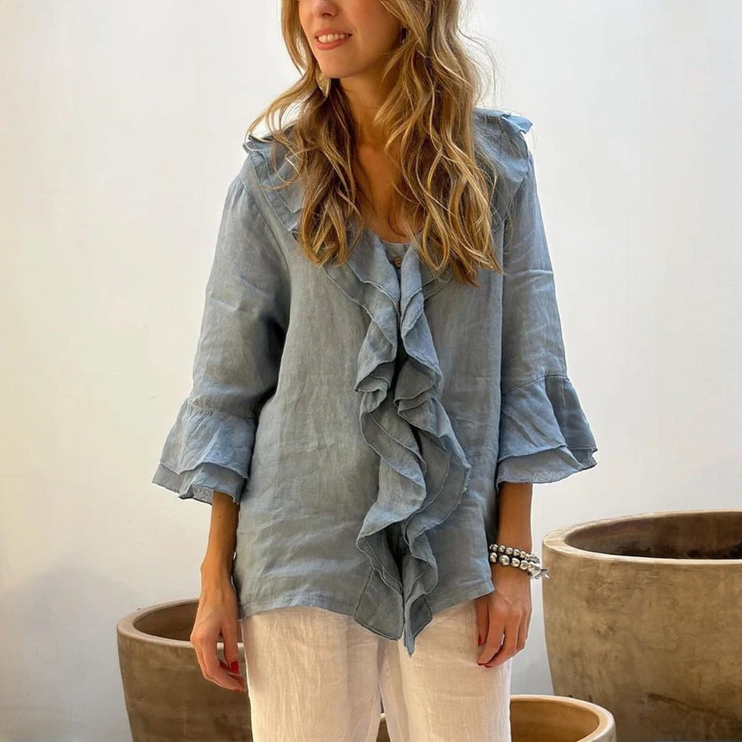 Alfhild® | Stylish Ruffle Blouse