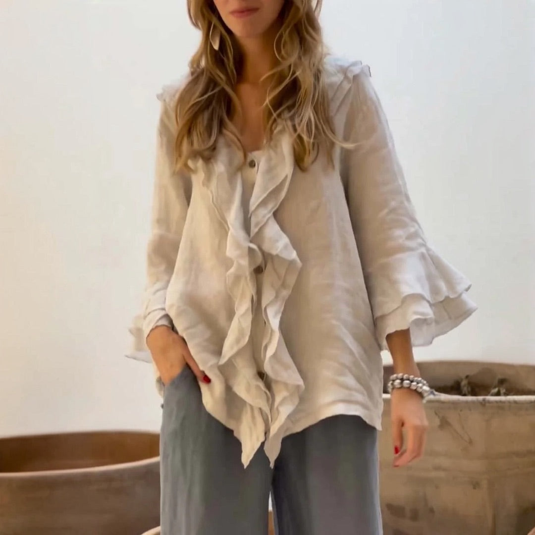 Alfhild® | Stylish Ruffle Blouse