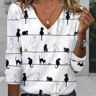 Madeleine® | Creative printed cat sweater
