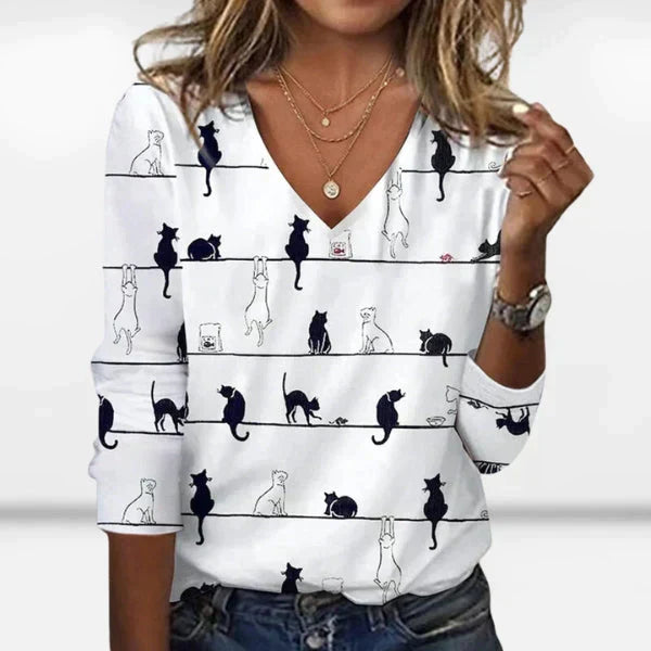 Madeleine® | Creative printed cat sweater