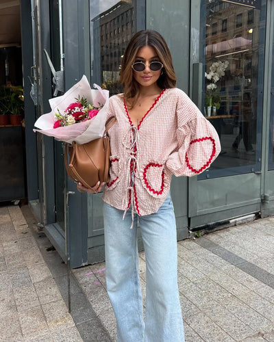 Julieta® | Cute shirt with heart pockets