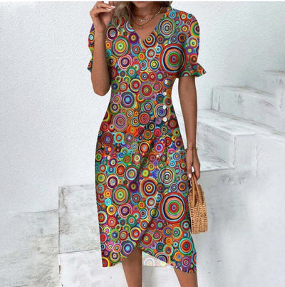 Lydia® | Fine Dress With Buttons