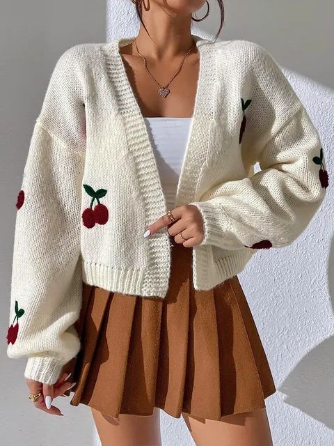 Sophie® | Short cherry cardigan