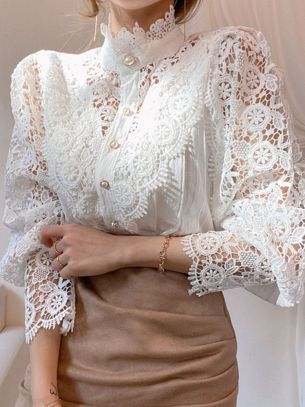 Lilian® | Stylish Lace Blouse For Chic Women