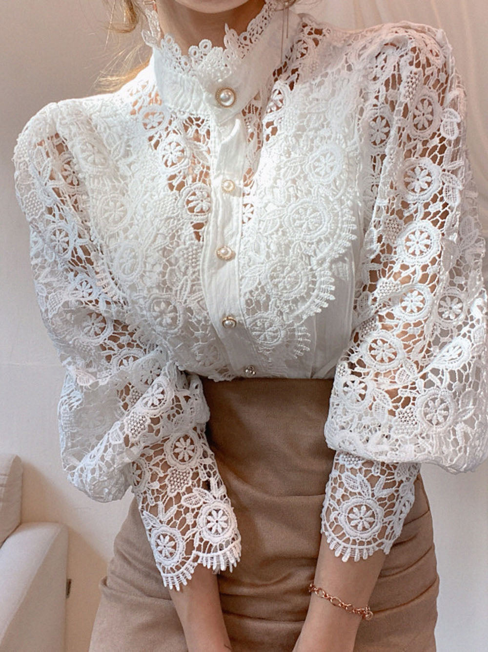 Lilian® | Stylish Lace Blouse For Chic Women