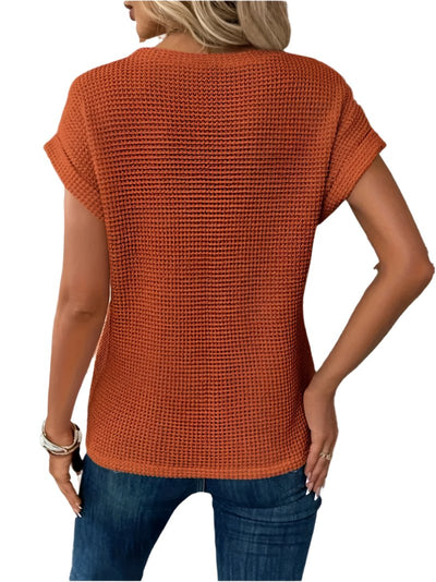 Amadita® | Women'S Knitted Wrap Blouse In Plain Colors