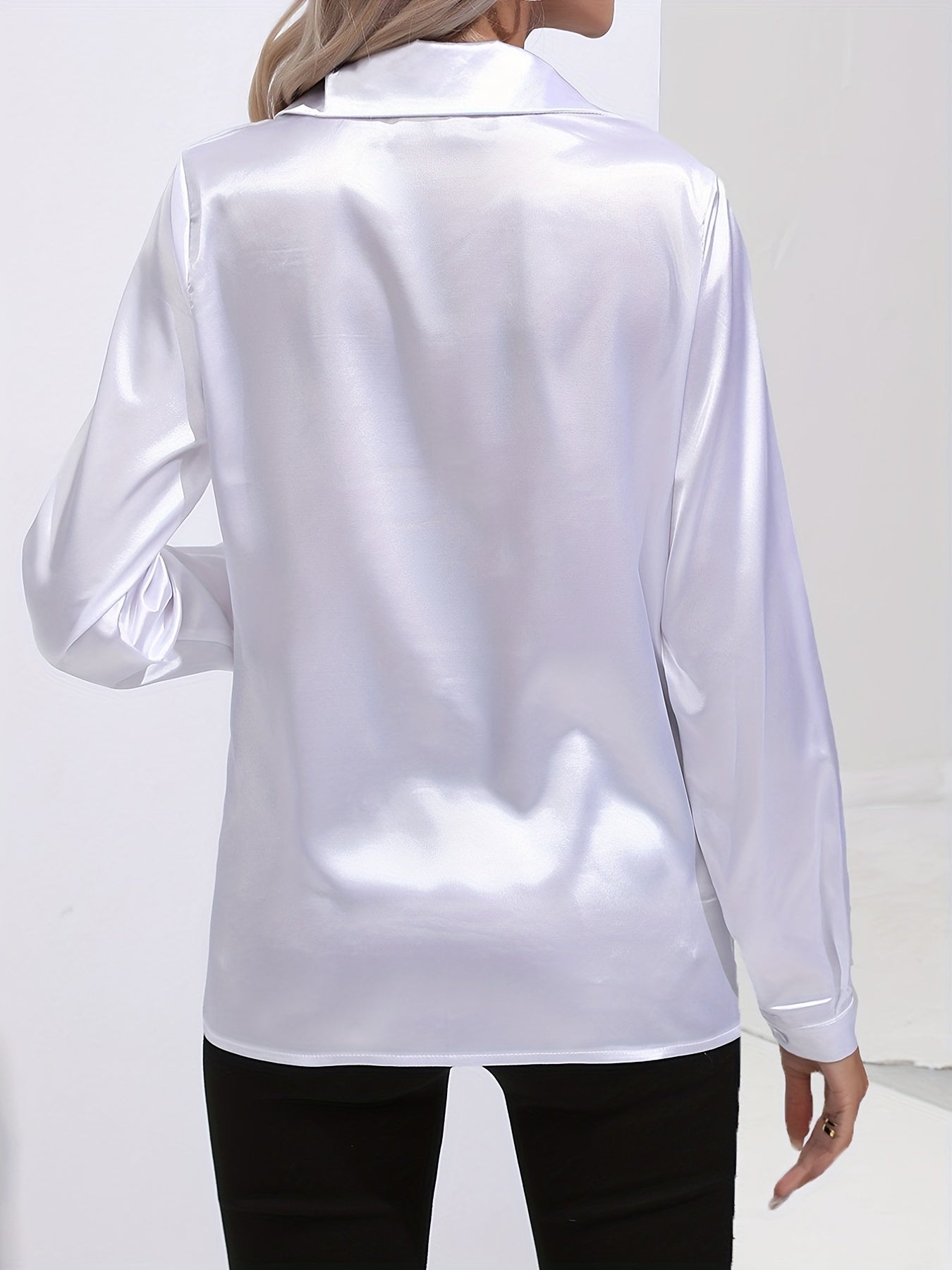 Luz® | Elegant satin blouse