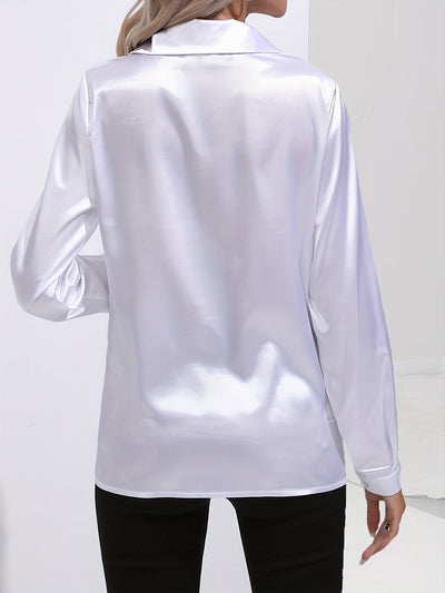 Luz® | Elegant satin blouse