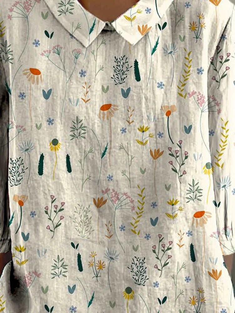 Amanecer® | Women'S Garden Design Blouse White