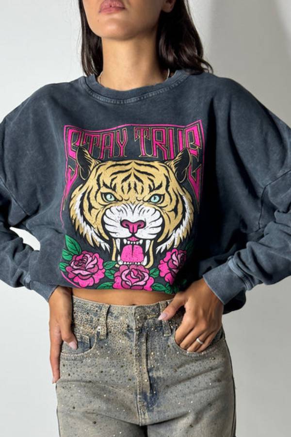 Nuala® | Tiger head sweatshirt