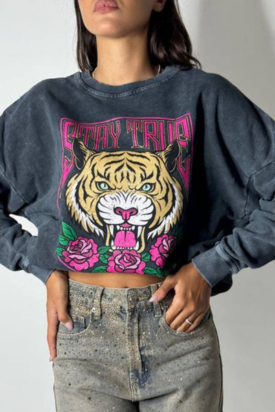 Nuala® | Tiger head sweatshirt
