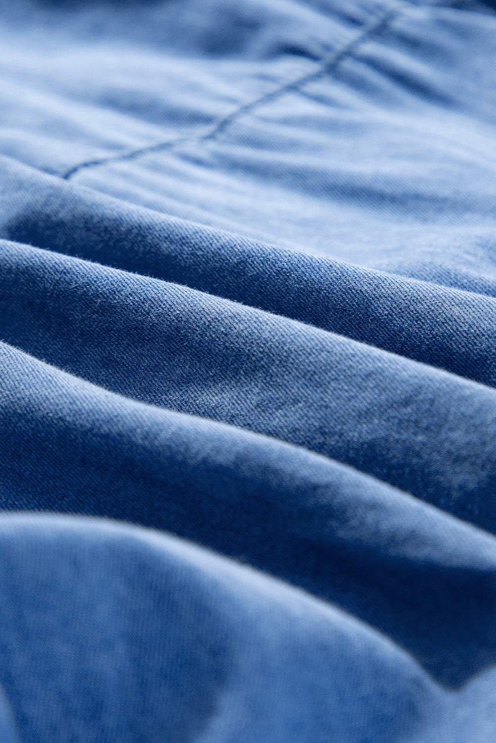 Sol® | Denim dress with notched three-quarter sleeves