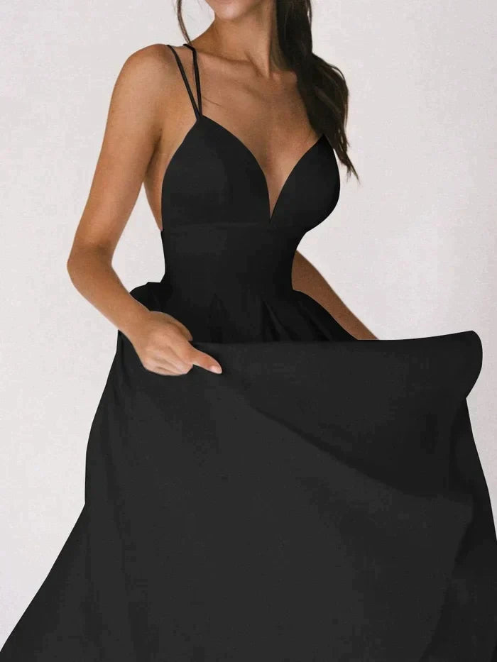 Macarena® | Elegant Dress With V-Neck And Straps