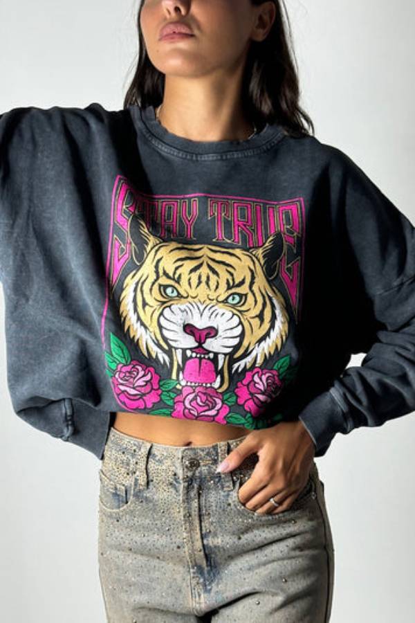 Nuala® | Tiger head sweatshirt